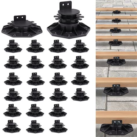 Crystmetal 24 Pack Adjustable Deck Support Pedestal Paver Deck India | Ubuy