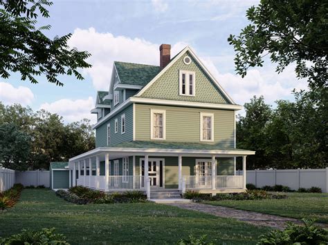 Elegant Historic Renovation: Exterior Rendering of a Heritage House ...