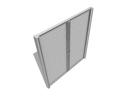 JELD-WEN 72-in x 80-in White Aluminum Retractable Double Screen Door ...
