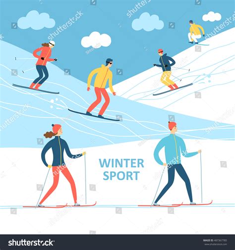 Winter Sports Cartoon 的图像结果