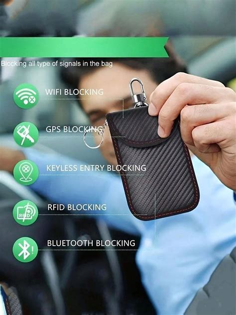 1PC Car Keys Bag Key Fob Protector Car Keys Pouch For Key Fob Car RFID Signal Blocking Key Fob ...