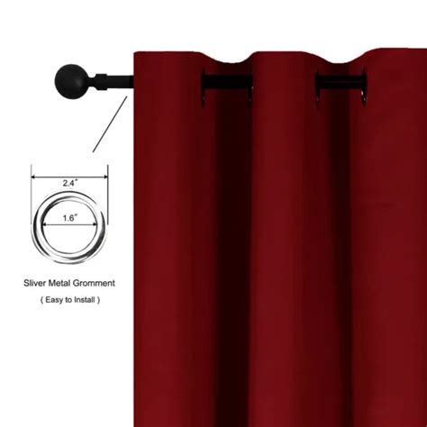 Maroon Polyester Curtain | HomeMonde Lifestyle