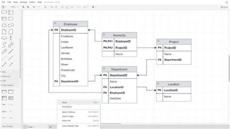 Relational Database Example Diagram 的图像结果