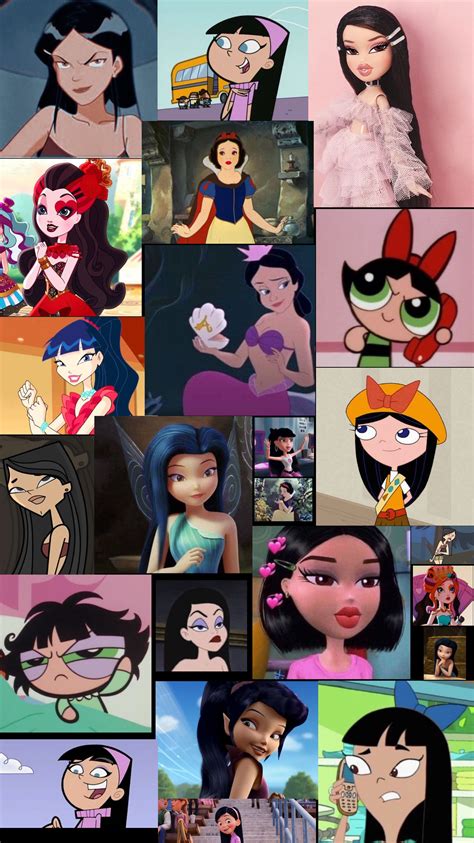 Female Black Hair Cartoon Characters at Daria Willis blog