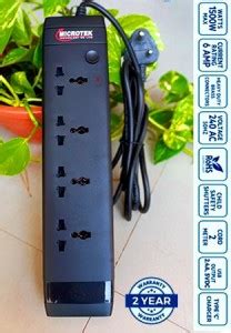 Microtek SUPERIOR HIGH GRADE SPIKE GUARD 4 Socket Extension Boards ...