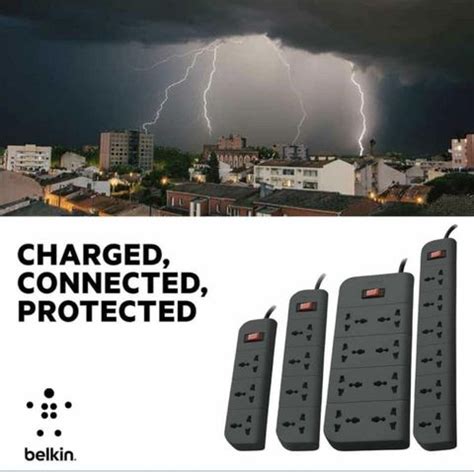 Belkin 6 Socket Surge Protector (F9E600zb) Price in India - Buy Belkin ...