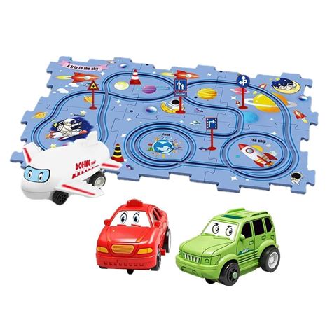 MVM Enterprise Rail car Puzzle Rail Car Race Track Set Toy Assembling ...