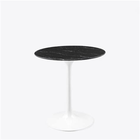 Camila White / Black Marble Cocktail Table - Glam Party Rentals