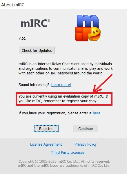 Image result for mIRC Registration Code