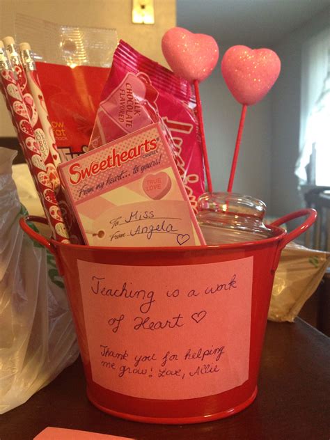 Valentines gift for teacher made for 7$ ~dollar store | Diy valentine's ...