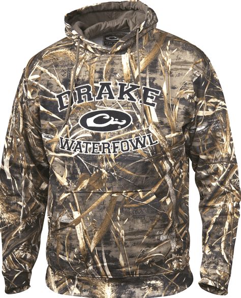 Drake Men's Waterfowl Systems Embroidered Camo Hoodie - Walmart.com