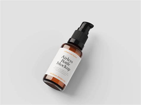5 Free Airless Pump Bottle Mockup PSD Files - Free Package Mockups