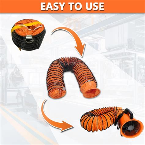 FICBXRA 16FT Ducting Hose 10 Inch PVC Flexible Duct Hosing India | Ubuy