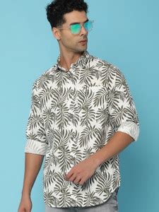 UNLIMITED Men Printed Casual White Shirt - Buy UNLIMITED Men Printed ...
