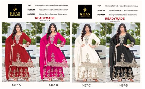 KHAS FASHION D NO 4467 HEAVY EMBROIDERY DESIGNER READY MADE PAKISTANI ...