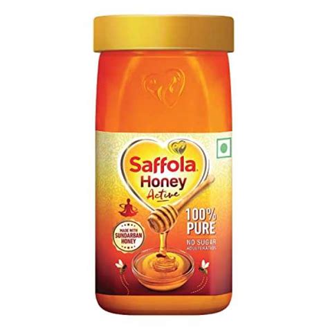 Saffola Honey Active, Made with Sundarban Forest Honey, 100% Pure Honey ...