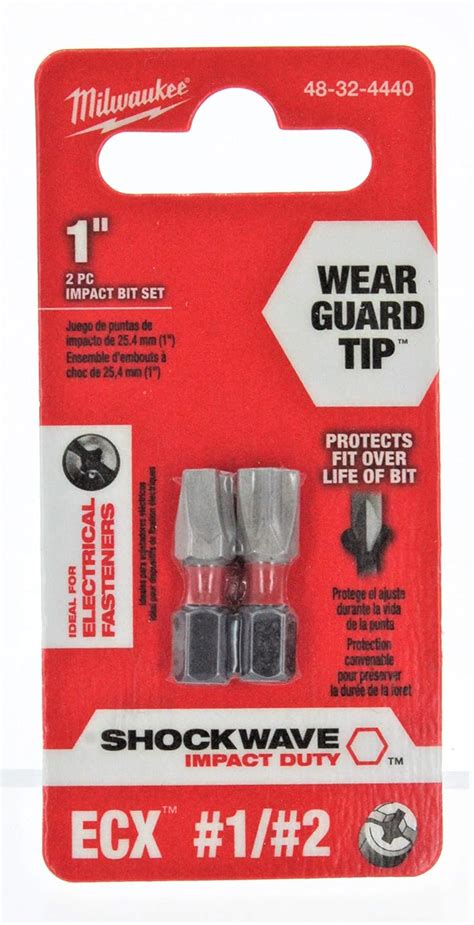 Milwaukee 48-32-4440 Insert bit Ecx 1/4"Hex, 2 Pack : Amazon.in ...