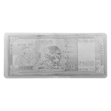 Altrona Pure Silver Currency Note of 500 Note with 999 Purity for Gift ...