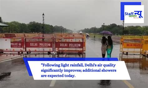 Following light rainfall, Delhi’s air quality significantly improves ...
