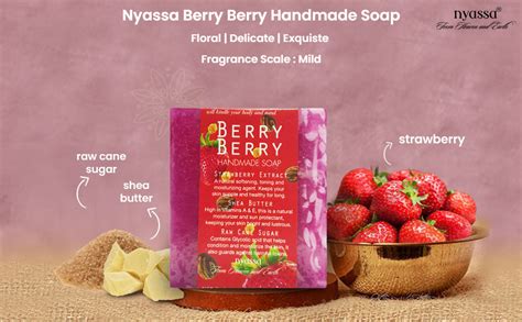 Buy Nyassa Berry Berry Luxurious Handmade Soap 150 gm|Fruity fragrance ...