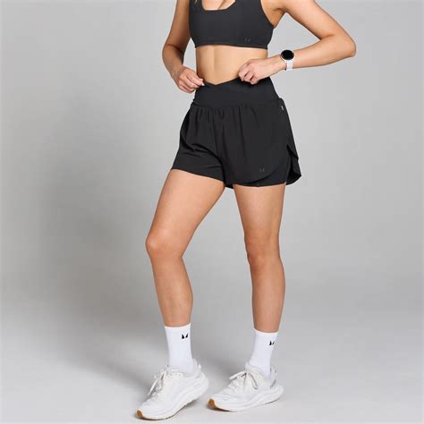 MP Women's Velocity Pleated Running Short - Black | MYPROTEIN™