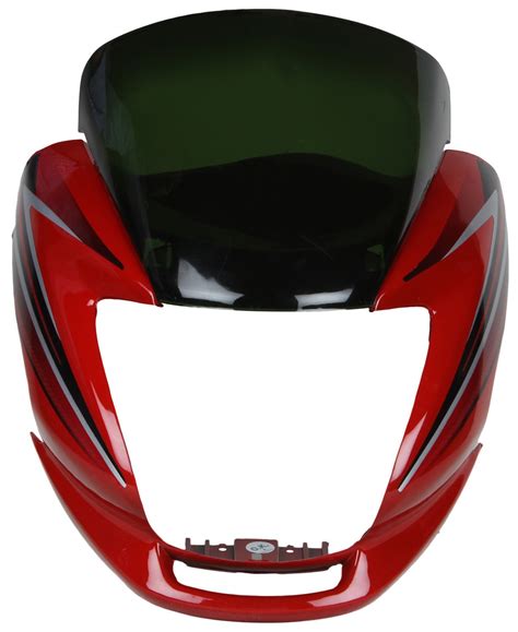 Sai SAI-186C Headlight Visor for Hero Passion Pro Digital Sports (Red ...