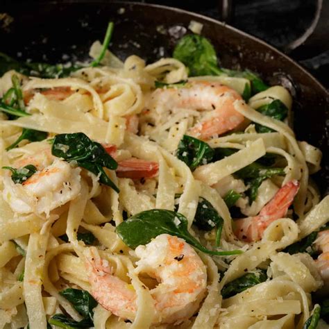 Shrimp and Spinach Pasta Recipe | Butter & Baggage