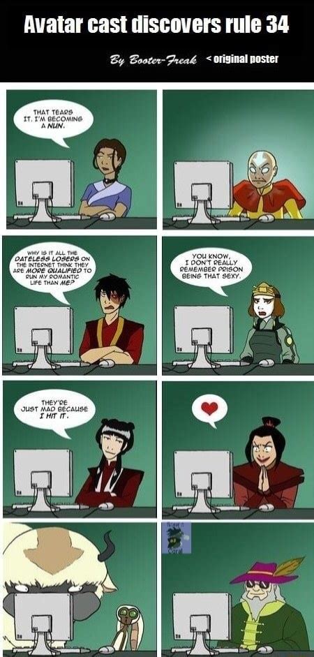 Avatar cast discovers rule 34 By Booter-Freak