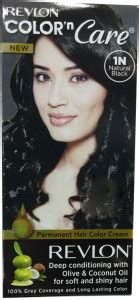 Revlon Color n Care 1N Natural Black Permanent Hair Color Cream , 1N ...