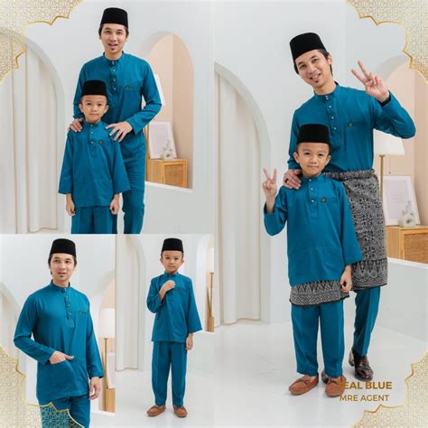 BAJU MELAYU MODEN BAJU RAYA POKET 3 / TIADA PESAK / DEWASA / KANAK ...