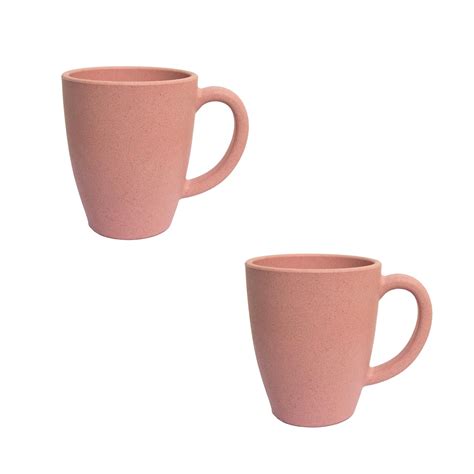 Buy Irida Naturals Rice Husk Unbreakable Coffee Mug Set of 2-300 ML ...