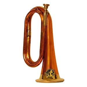 SOUND SAGA® Indian Peetli Baaja, BUGLE & NARSINGHA with Mouthpiece ...