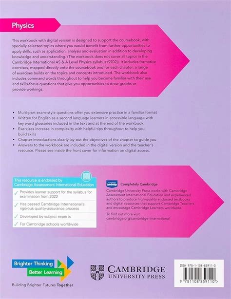 Cambridge AS & A Level Physics Workbook | Study Aid