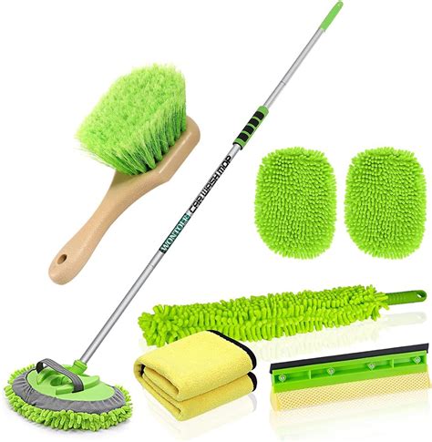 Amazon.com: Wontolf 62'' Car Wash Brush with Long Handle Chenille ...