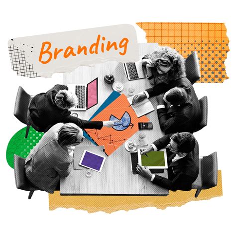 Branding png word sticker design de mídia mista fundo transparente ...