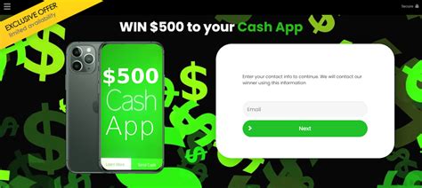 .: WIN $500 to your Cash App.