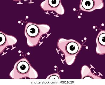 Alien Pattern Vector Stock 的图像结果