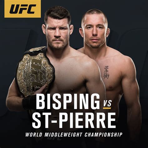 First Look: Michael Bisping vs. Georges St-Pierre Kickoff Fight Poster ...