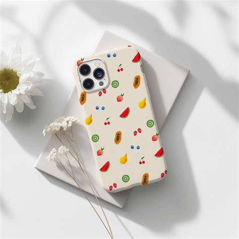 Fruits Watercolor Summer Phone Case, Colorful Fruit Case, Italy Vacay ...