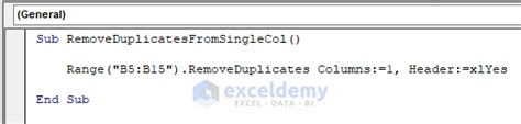 Image result for How to Remove Duplicates in Excel Using VBA
