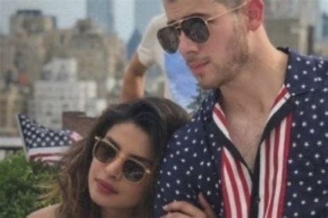 Priyanka Chopra poses with her 'firework' Nick Jonas