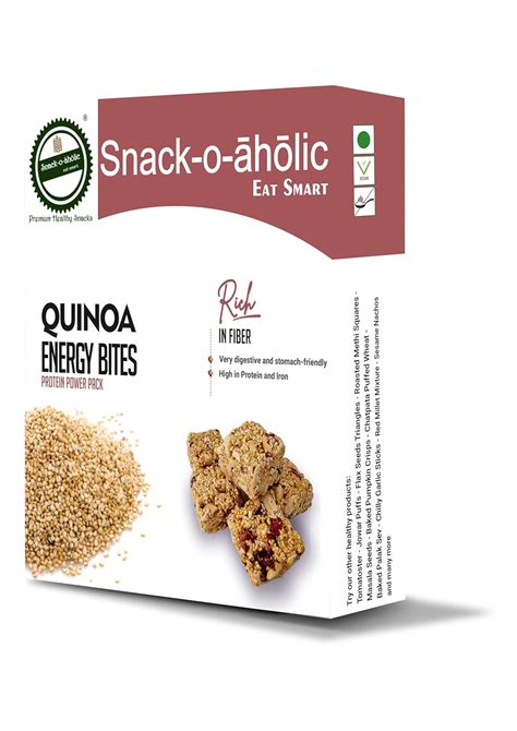 Snack-o-aholic eat smart Organic Quinoa Nutritious Energy Bite| Gluten ...