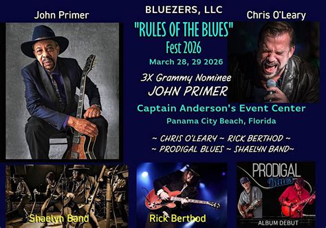 RULES of the BLUES with John Primer, Chris OLeary, And More! 5 Bands ...
