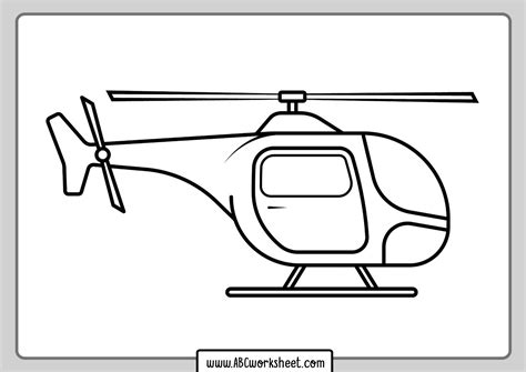 Helicopter Colouring Pages Printable - Printable Sight Words List