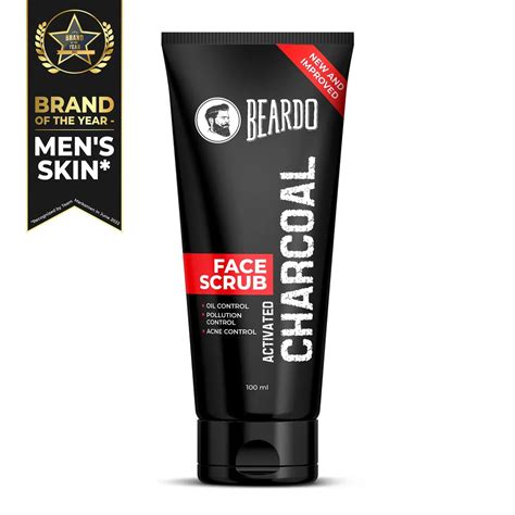 Buy Beardo Charcoal Face Scrub, 100g - Deep Clean Online – Indicrest.com