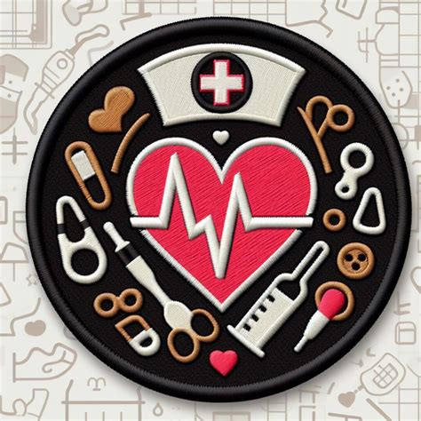 Nurse Patch Iron-on/sew-on Applique for Clothing Jacket Vest Jeans ...