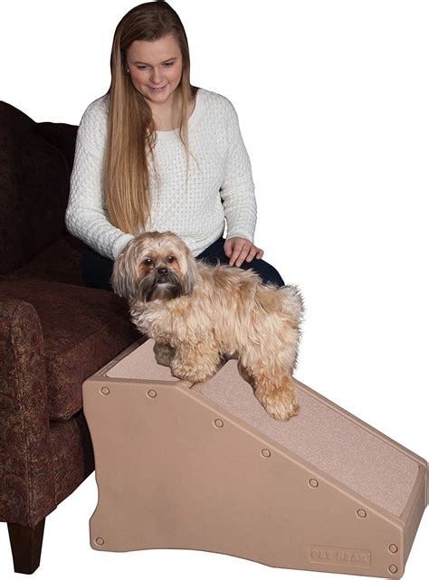 Buy Pet Gear StRamp Pet Stair Ramp Combo for Cats and Dogs, Tan, 28l x ...