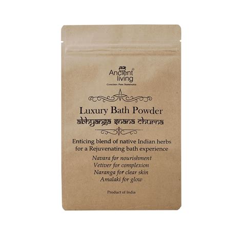 Ancient Living Luxury Bath Powder Pouch - 100 gm — Ancient Living.in
