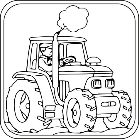 Tractor Color Pages 的图像结果