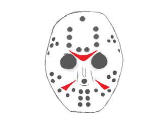 Jason Voorhees Mask Drawing at PaintingValley.com | Explore collection ...